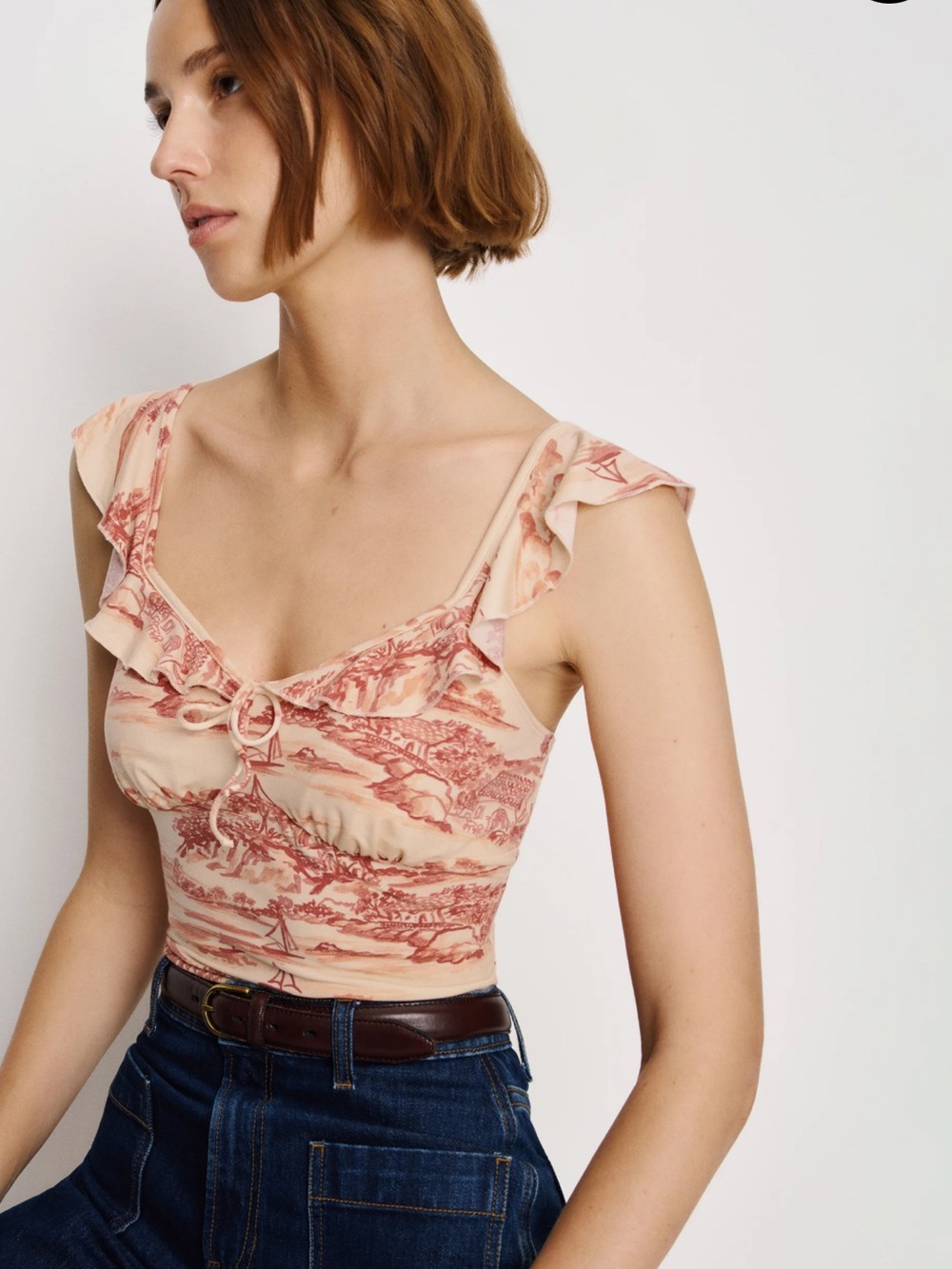Reformation Lenny Knit Top